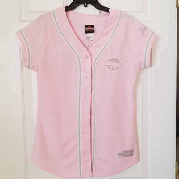 Harley-Davidson Tops - Harley Davidson Womans Pink Jersey